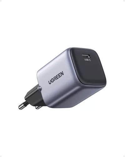 Carregador Ugreen 30w Pd Gan Rápido Tipo c Portátil Frete grátis