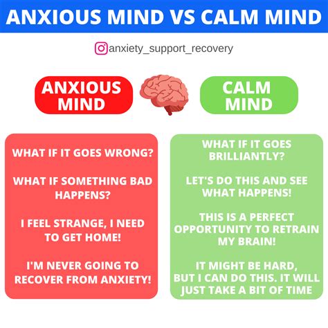 Have you noticed how your thoughts differ from when you're anxious to
