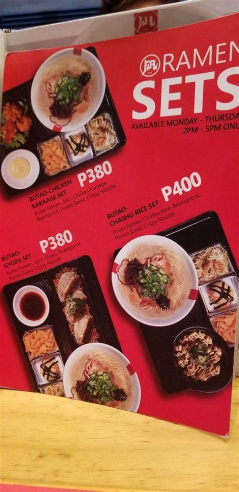 Menu At Ramen Nagi Restaurant Quezon City Robinson Magnolia