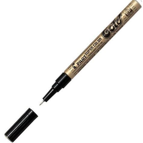 Pilot Super Colour Permanent Marker Extra Fine Gold SC G EF