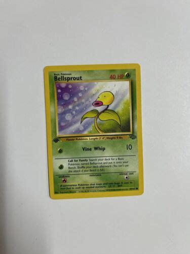 Bellsprout 49 64 1st Edition NM Near Mint Jungle Set Non Holo Pokemon