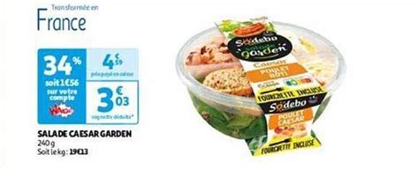 Promo Salade Caesar Garden Chez Auchan Icatalogue Fr