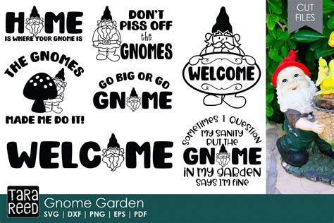 Gnome Garden Gnome Svg And Cut Files For Crafters Cut