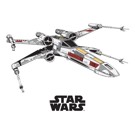 Star Wars Wall Art & Wall Decals – tagged "character-x-wing_vector ...