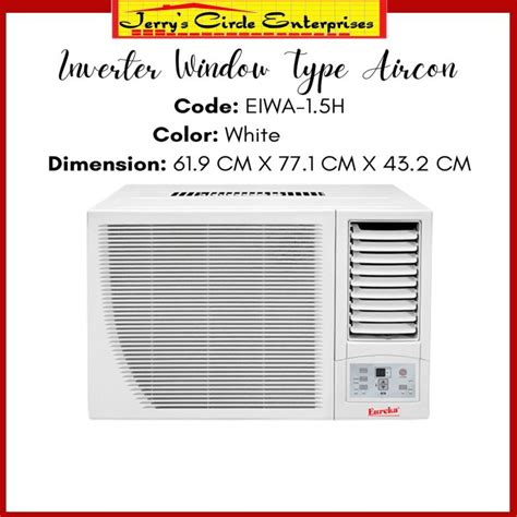 Eureka Eiwa H Inverter Window Type Aircon Inverter Air