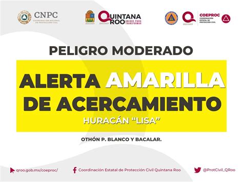 Emiten Alerta Amarilla Para Chetumal Y Bacalar Por El Huracán “lisa