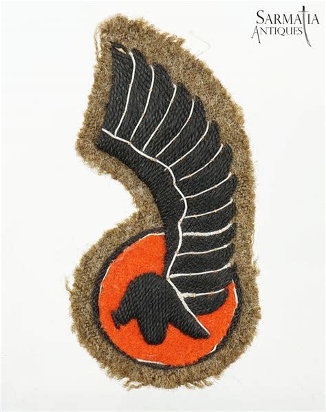 WW2 Polish Patch Of 1st Armored Division Squirrel Sarmatia Antiques