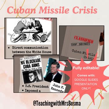 Cuban Missile Crisis Google Slides Only By Teaching With Mrs Bosma