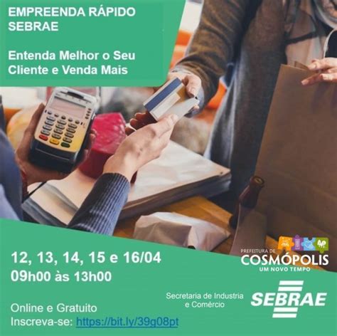 Sebrae e Secretaria de Indústria e Comércio divulgam cursos online e