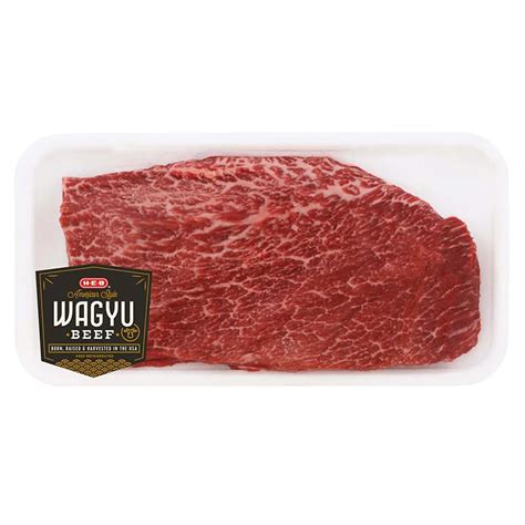 H E B American Style Wagyu Beef Flat Iron Steak Shop Meat At H E B