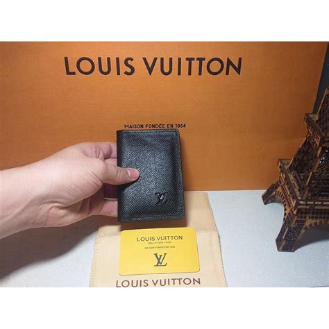 Porta Cart Es Slim Flap Louis Vuitton Masculino Texturizado Couro