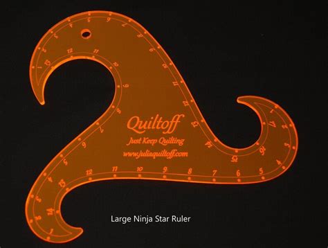 Julia Quiltoff Small Ninja Star Longarm Ruler