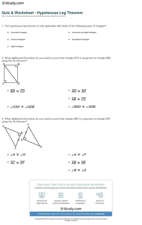 Triangle Congruence Proofs Worksheet Answers — Db