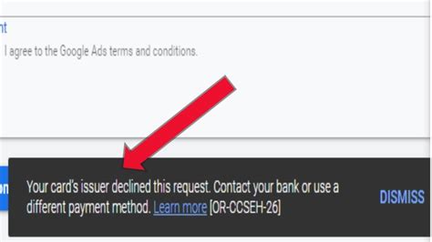 Fix Your Cards Issuer Declined This Request Contact Your Bank Or Use A
