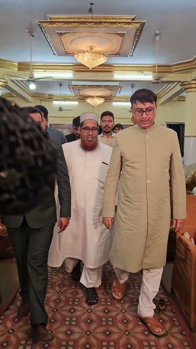 Amjed Ullah Khan Spokesman Mbt Seen Attending A Marriage Ceremony