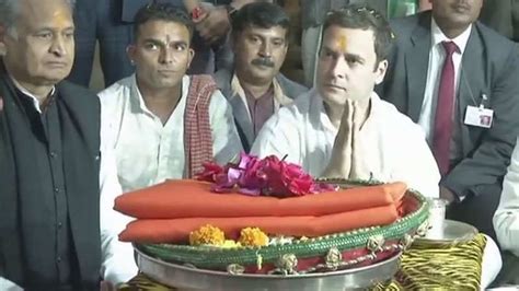 Rahul Gandhi Offers Prayers At Gujarats Somnath Temple