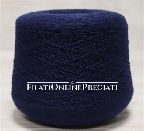 WSO107bs Filato In Cashmere E Merino Colore Blu Scuro Inchiostro