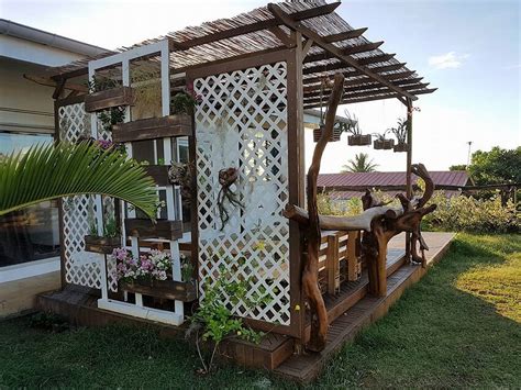 Diy Wooden Pallets Garden Deck Plan Wood Pallet Furniture