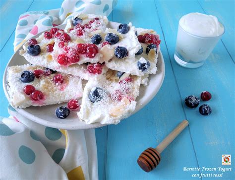 Barrette Frozen Yogurt Con Frutti Rossi Delizie Alla Cannella