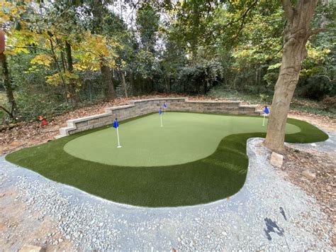 Backyard Putting Green Showcase Charleston South Carolina Synlawn