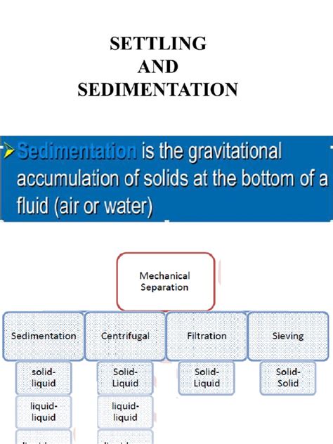 Sedimentation 1 Pdf Chemical Engineering Chemistry