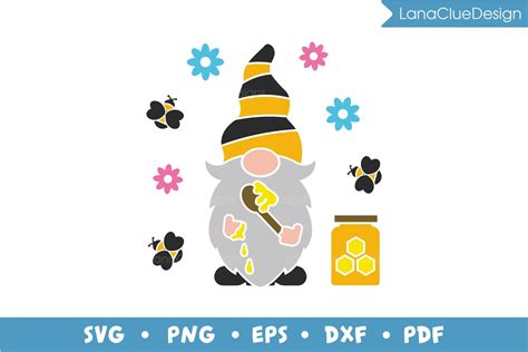 Honey Gnome Svg Bumble Bee Gnome 735582 Cut Files Design Bundles