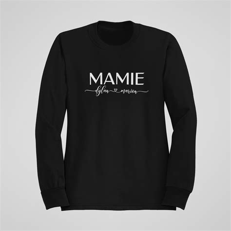 Sweat Prénom Coeur Pour Mamie Un Cadeau Unique Assortis Moi