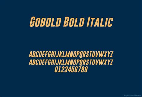 Gobold Bold Italic Font Free Download Ttf Otf Wisabo Fonts