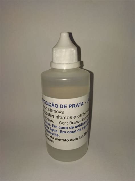 100ml Nitrato Prata Pratex Liquido Deposicao Prata Em Cobre Frete Grátis