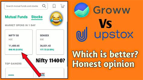 Groww Vs Upstox Which One Is Better For Mutual Fund And Stock Youtube