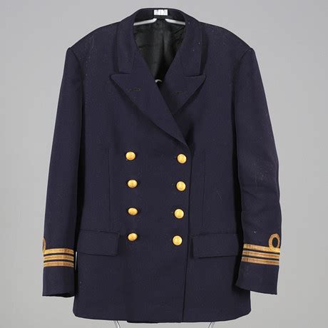 UNIFORMJACKE mit Mütze Kapitän Marine zweite Hälfte des 20