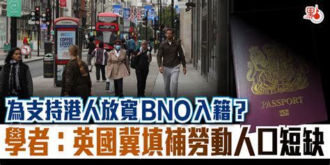 為支持港人放寬bno入籍？ 學者：英國冀填補勞動人口短缺 即時 點新聞