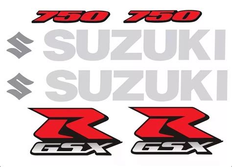 Kit Adesivo Suzuki R Gsx Srad Cor Personaliz Vel Elo