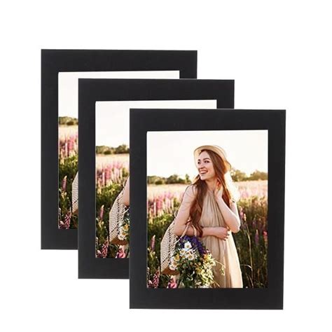 Lot De 3 Cadre Photo Noir En Bois Format A4 21x29 7 Cm Lot De 3