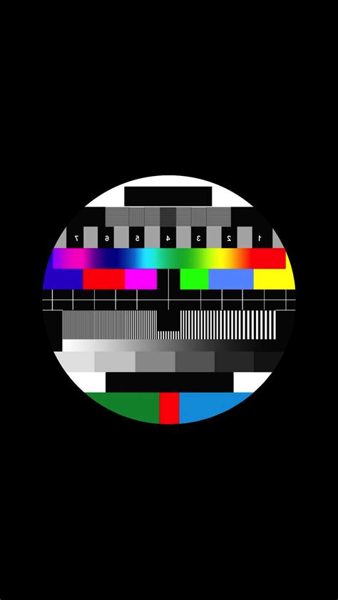 Tv Signal Rainbows Monoscope Test Patterns Gradient Wallpaper