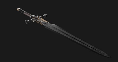 3d Model Bastard Sword Turbosquid 1904503