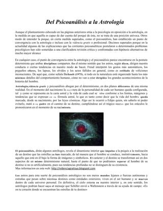 Psicologia Vs Astrologia PDF