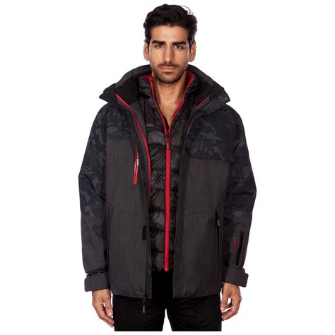 Avalanche Mens 3 In 1 System With Quilt Line Jacket Sun And Ski Sports