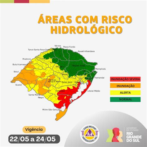 Áreas Com Risco Meteorológico Defesa Civil Do Rio Grande Do Sul