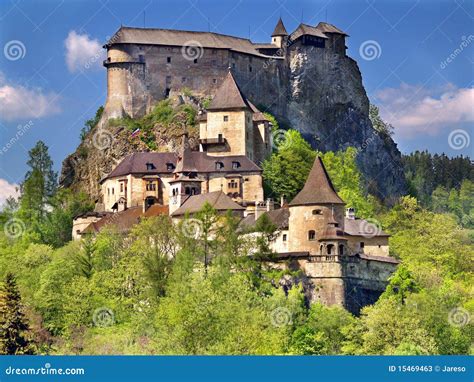 Famous Orava Castle, Slovakia Royalty-Free Stock Photography ...