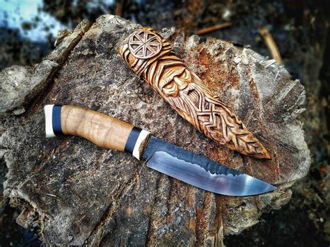 Forged Bushcraft Pagan Knife Outdoor Knife North Knife Etsy