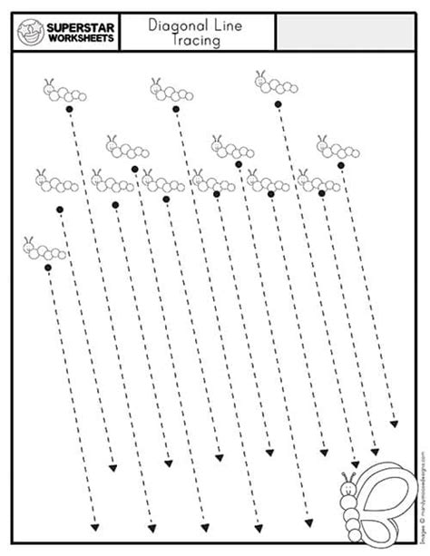 Tracing Lines Worksheet Superstar Worksheets