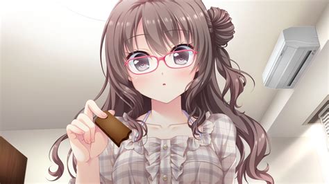 Blush Brown Eyes Brown Hair Game Cg Hatsukoi Sankaime Hikami Yurino Long Hair Narumi Yuu