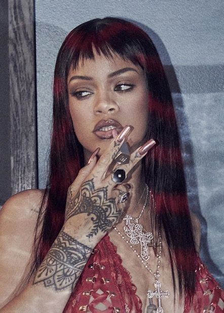 Baby Bangs Long Hair Chicana Aesthetic Rihanna Baby Wig Styles Long