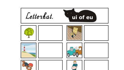 Letterkat Met De Tweetekenklanken De Eu En Ui Vanjufmarjan Nl