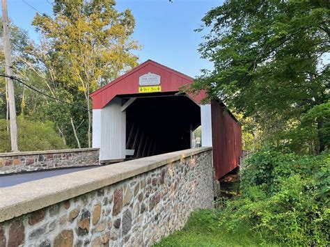 Pine Valley Covered Bridge In New Britain And Doylestown Pennsylvania