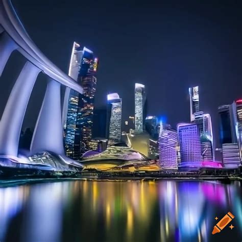 Futuristic Singapore Cityscape