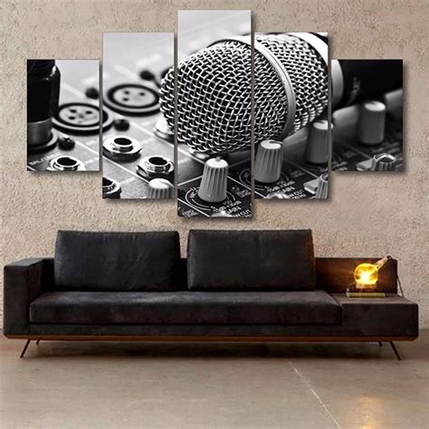 Hd Printed Modern Canvas Painting Wall Art Modular Poster 5 Panel Music