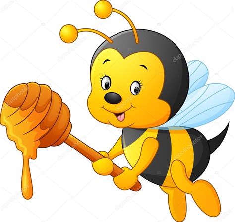 Abeja De Dibujos Animados Celebraci N Miel Vector De Stock