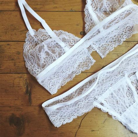 Bridal Lingerie Set White Lingerie Wedding Lingerie Honeymoon